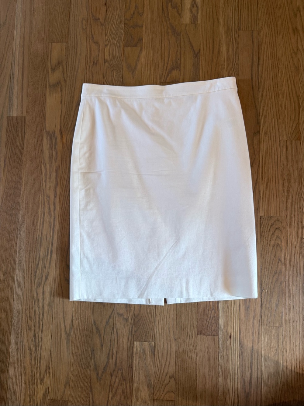 J. Crew White Cotton-Blend No. 2 Pencil Skirt